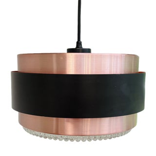 Saturn Pendant Lamp in Copper and Black Metal by Jo Hammerborg for Fog & Mørup, 1960s For Sale