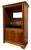 Transitional 1990s Stanley Furniture Entertainment Armoire - 80" Tall Oak Media Cabinet With Sliding Doors, Built-in Outlets & Tv Cutout, Excellent Condition For Sale - Image 3 of 8