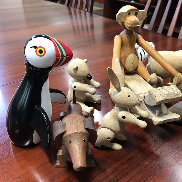 Kay Bojesen Wooden Danish Toys Set of 10 Chairish
