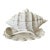 Vintage White Ceramic Conch Shell Soup Tureen With Underplate & Ladle - Set of 3 For Sale
