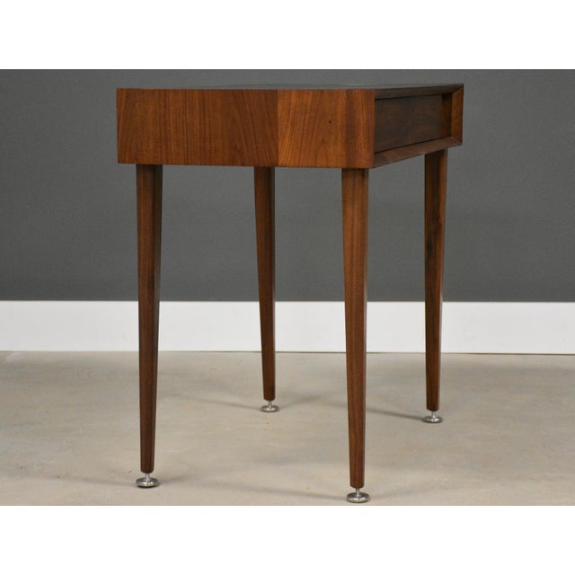 Mid-Century Modern 1960s Refinished Walnut Mid Century Desk Vanity by Grosfeld House For Sale - Image 3 of 7