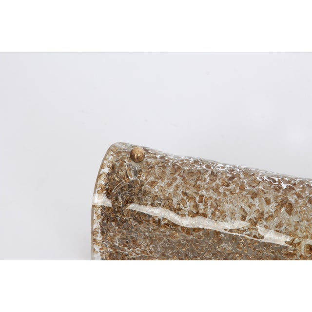 1970s Dark Toned Murano Glass Wall Sconce from Hillebrand, 1970s For Sale - Image 5 of 8