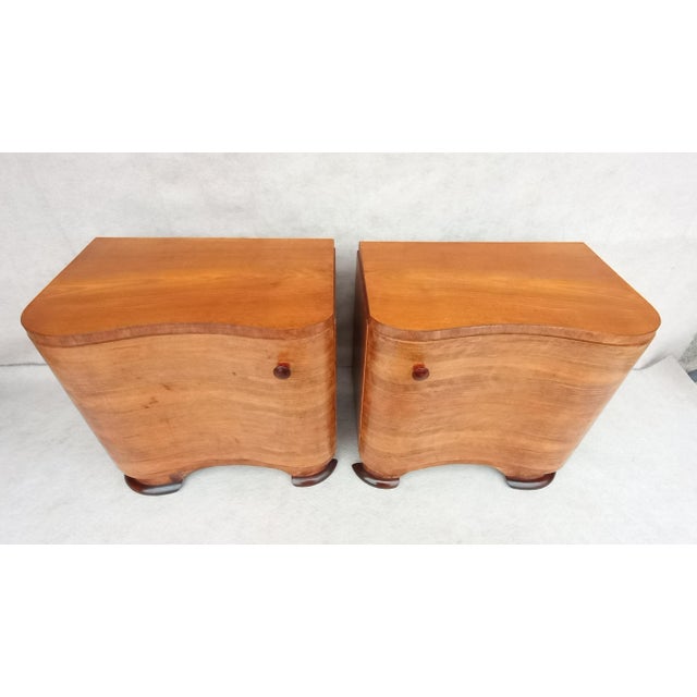 Bedside Tables by Jindrich Halabala for Up Závody, 1950s, Set of 2 For Sale - Image 15 of 15
