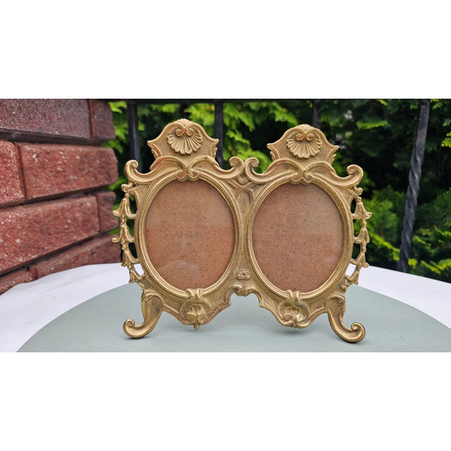 1980s Double Brass Frame, 1980s For Sale - Image 5 of 8