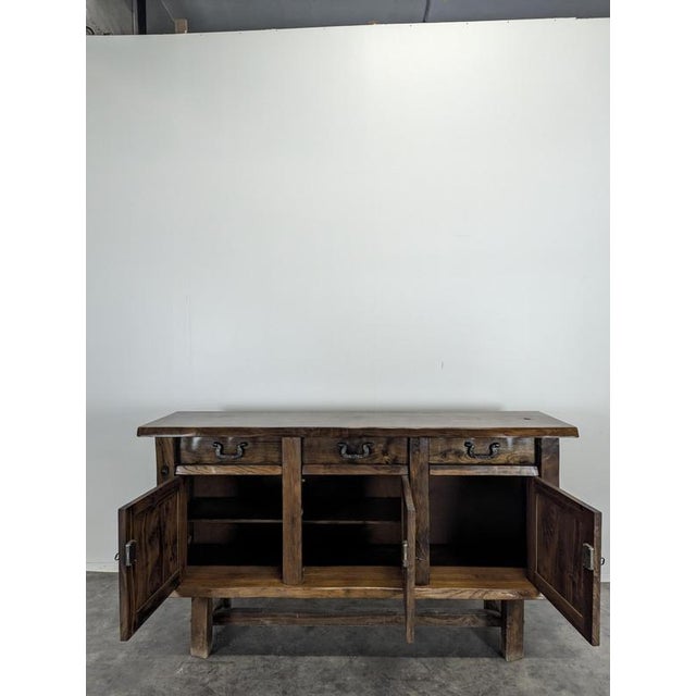 Sideboard in Solid Elm For Sale - Image 4 of 9