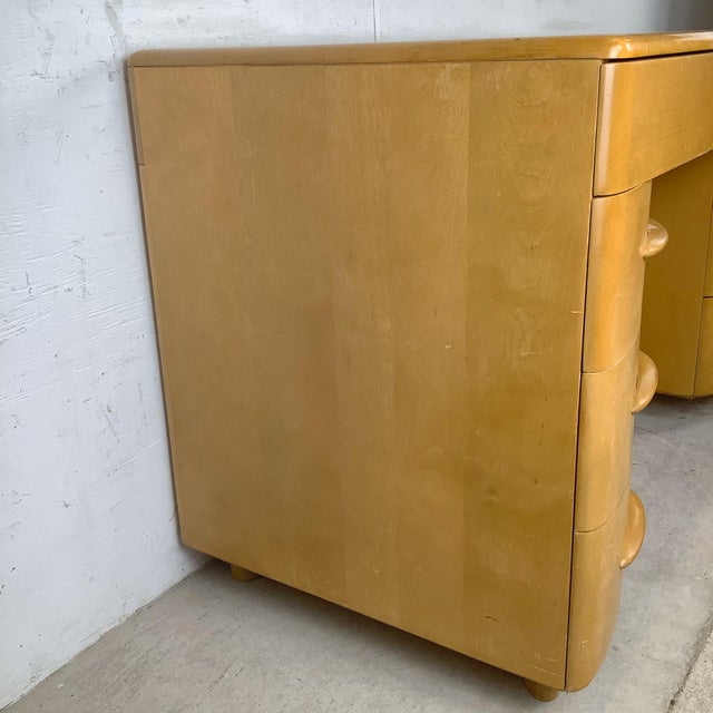 Mid-Century Heywood-Wakefield Wheat Desk by Alexis De Sakhnoffsky For Sale - Image 12 of 18