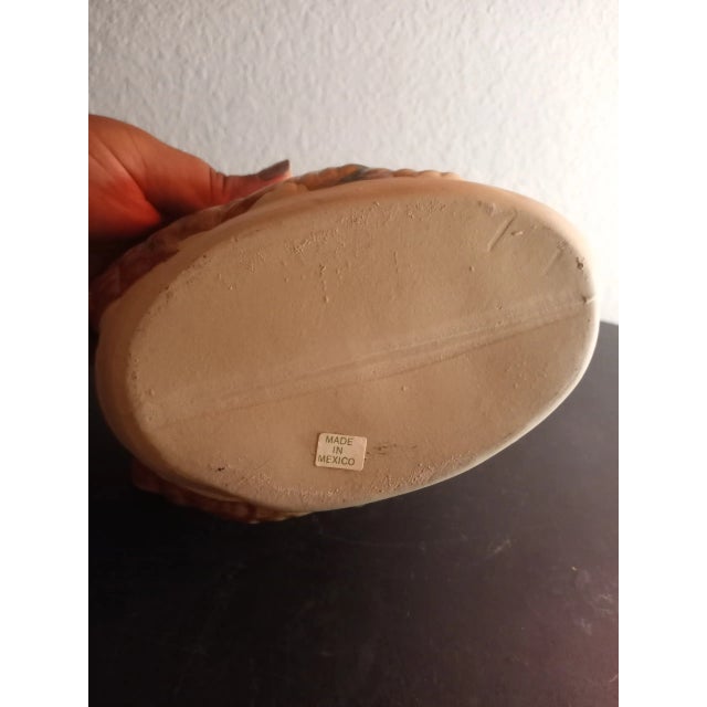 Ceramic Mexican Hand Painted Tonala Style Swan Planter, Made in Mexico For Sale - Image 7 of 10