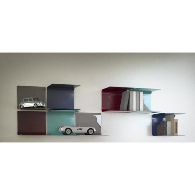 Contemporary Brickel C Shelf in Powder-Coated Aluminum by Altreforme For Sale - Image 3 of 6