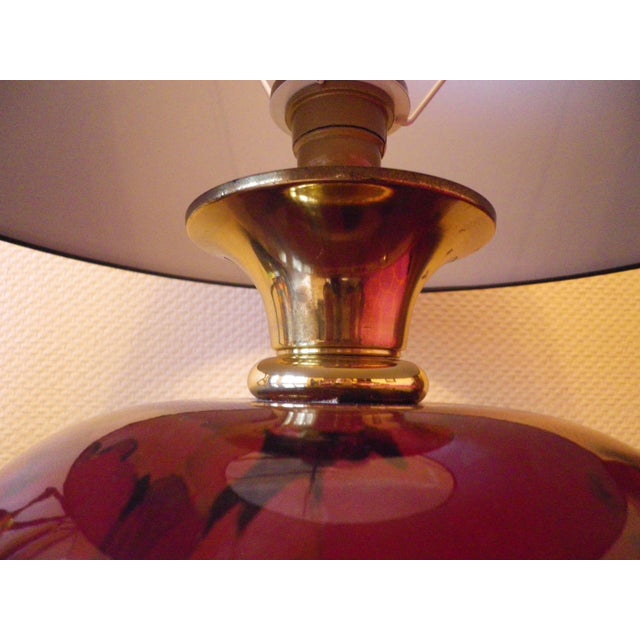 Table Lamp in Ceramic and Gold-Tone Metal, 1960s For Sale - Image 9 of 16