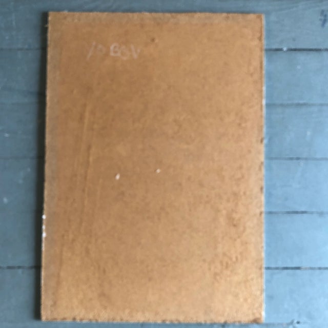 1970s Original Vintage Abstract Expressionist Still Life Painting Signed 1970’s For Sale - Image 5 of 6