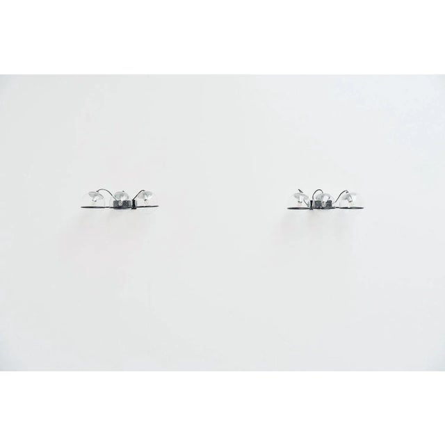 Black Model 237/3 Wall Lamps by Gino Sarfatti for Arteluce, 1959, Set of 2 For Sale - Image 8 of 9