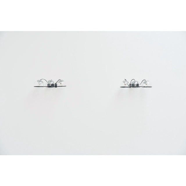 Black Wall Lamps Model 237/3 attributed to Gino Sarfatti for Arteluce, 1959, Set of 2 For Sale - Image 8 of 9