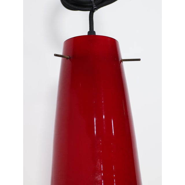 Mid-Century Modern Murano Glass Pendant Lamp by Alessandro Pianon for Vistosi, 1960s For Sale - Image 3 of 7