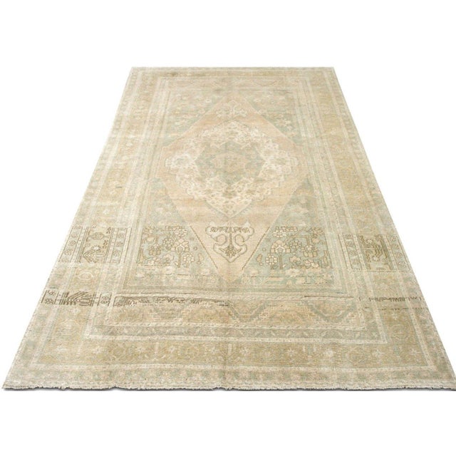 1960s 1960s Turkish Oushak Rug For Sale - Image 5 of 6