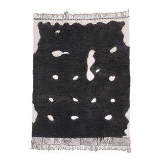 Scattered Abstract Hand-Knotted Moroccan Wool Rug | 10'10" X 8'4" | One of a Kind For Sale