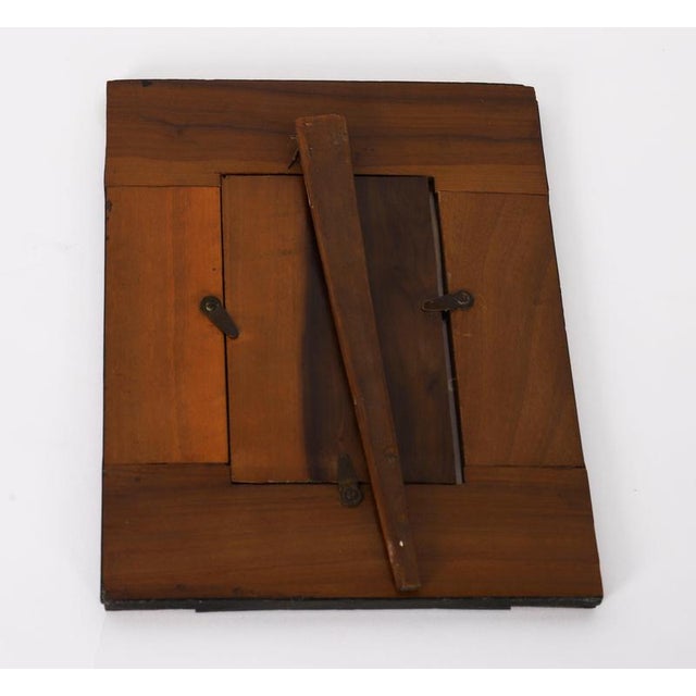 Gold Vintage Sorrento Olive Wood Rectangular Portrait Photo Frame, 1800s For Sale - Image 8 of 10