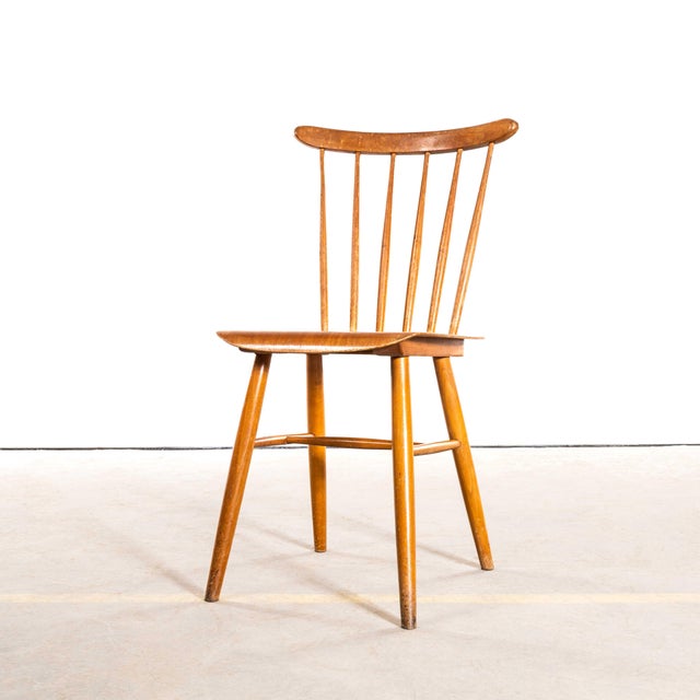 1950’s Standard Stickback Blonde Dining Chairs - Set Of Four This listing is for what we call a ‘standard shape’ of...