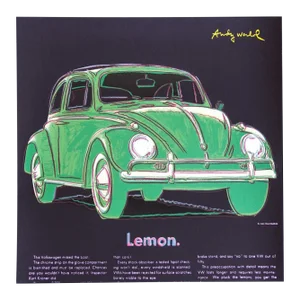 Andy Warhol Vintage 1986 Limited Edition Large Fine Art Lithograph Print "VW Lemon " 1982