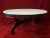 Brown Late 20th Century Marble Top Coffee Table With Wooden Base and Cherry Embellishment For Sale - Image 8 of 9
