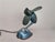Art Deco Style Blue Metallic Iron Electric Air Fan, 1959 For Sale - Image 4 of 15