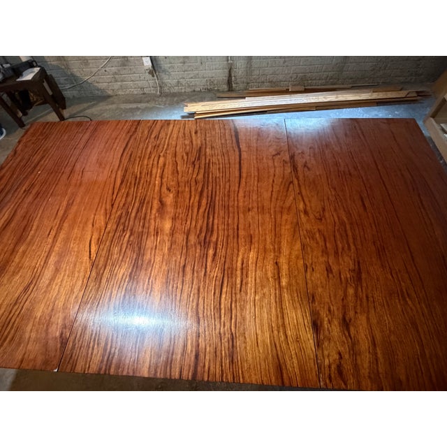 Vintage MCM Danish Rosewood Drop Leaf Dining Room Table Mid Century Modern For Sale - Image 12 of 14