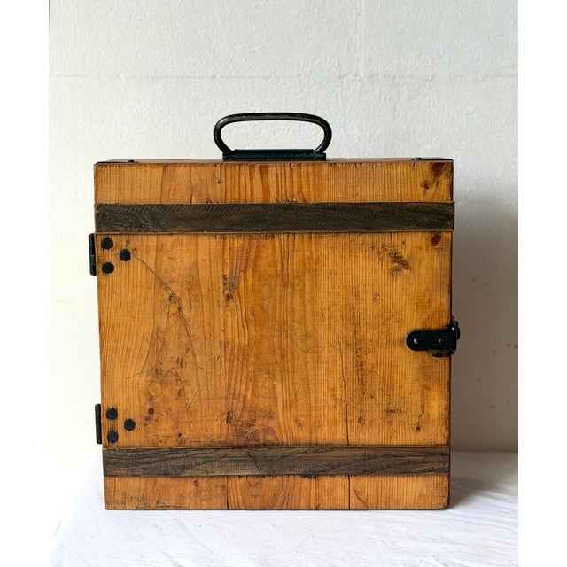Wood Vintage Wooden Storage Boxes, 1920s, Set of 2 For Sale - Image 7 of 15