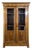 Louis Philippe Glass-Fronted Bookcase in Walnut For Sale