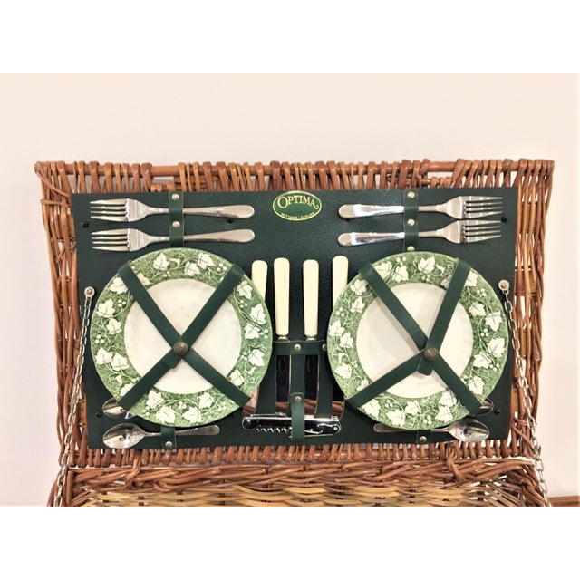 Vintage Optima Picnic Basket for 4 Chairish