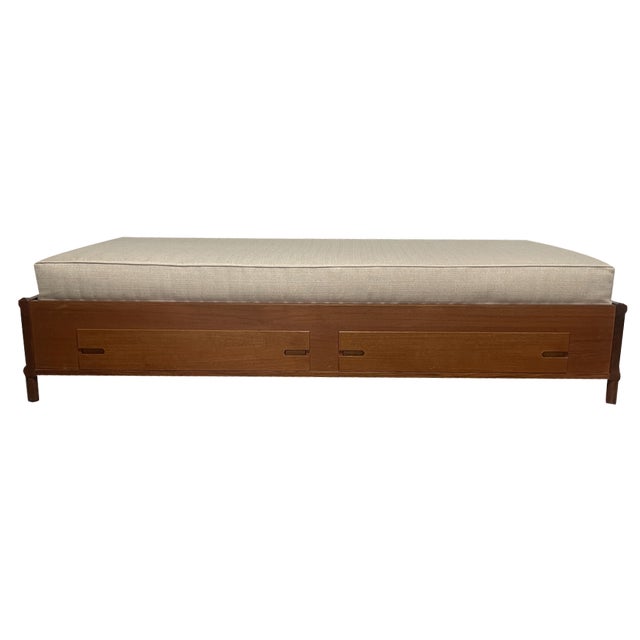 Daybed in Teak and Container Drawers, 1960s For Sale