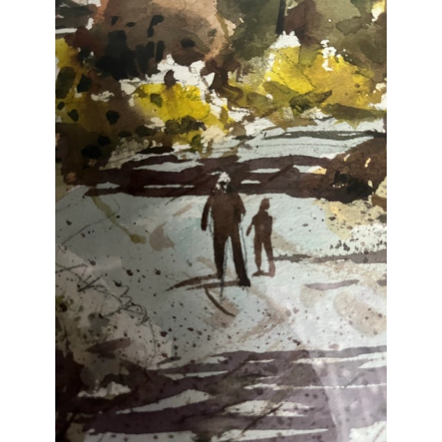 1980s Watercolor Landscape by John Bohnenberger (1926-2012) For Sale - Image 5 of 9