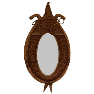 Wall Mirror attributed to Audoux Et Minet For Sale