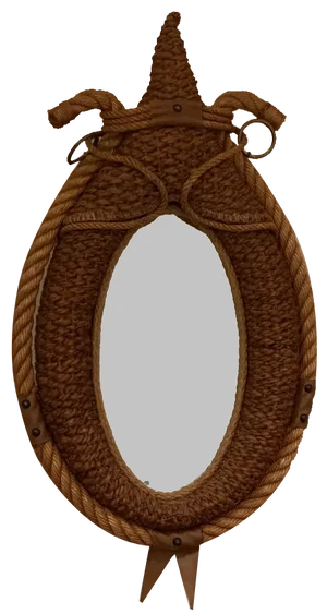 Wall Mirror attributed to Audoux Et Minet