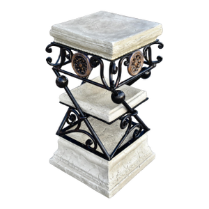 Vintage Neo-Classic Style Three Tier Stand in a Stone Finish