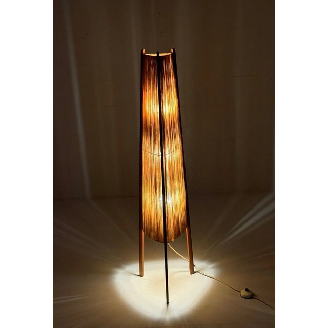 Wood Mid-Century Modern Floor Lamp in Teak from Temde, 1960s For Sale - Image 7 of 18