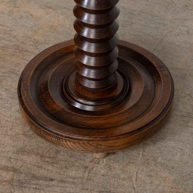 French Carved Side Table by Charles Dudouyt For Sale - Image 9 of 9