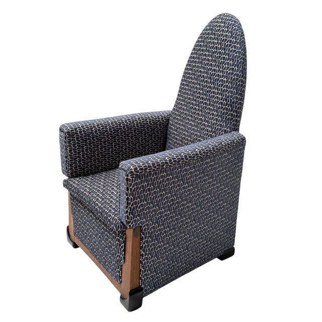 Wood Art Deco Lounge Chair in Oak and Macassar Ebony by Paul Bromberg, 1927 For Sale - Image 7 of 14