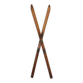 Vintage Adult Wood Skis For Sale