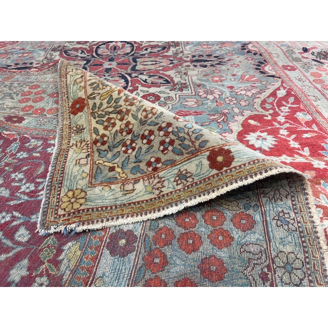 Fine Antique Persian Mohtasham Kashan Rug 4’5” X 6’6” For Sale - Image 4 of 5