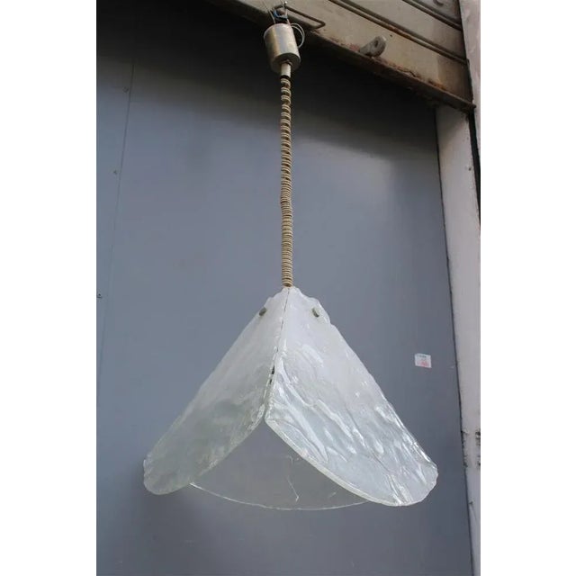 Vintage Glass Pendant Lamp by Carlo Nason for Mazzega, 1970 For Sale - Image 13 of 13