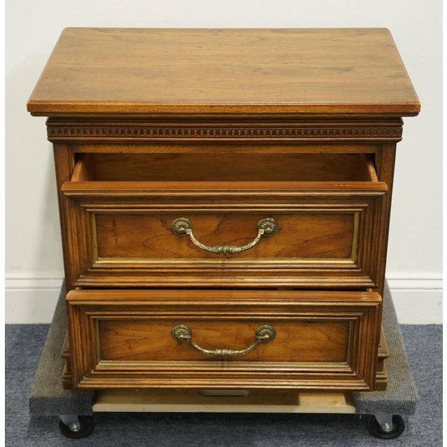 Thomasville Furniture Libretto Collection Italian Provincial 26" Two Drawer Nightstand 55111810