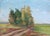 Original Impressionism Oil Painting: Rural Ukrainian Landscape, 1980s 52-73 For Sale