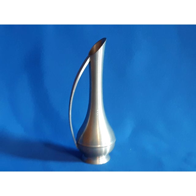 1970s Small Kirk Pewter Modern Design Pitcher For Sale In Minneapolis - Image 6 of 11
