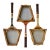 Mid 20th Century Wilson Wooden Tennis Racquets With Presses - Set of 3 - For Sale