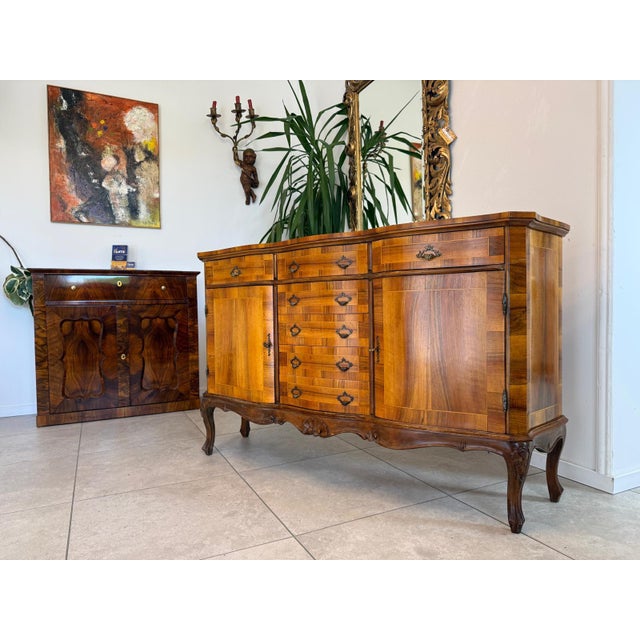Baroque Brown Sideboard with Drawers For Sale - Image 7 of 10
