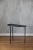 Minimalism Demi-Lune Three Legs Blackened Steel Side Table by Understated Design For Sale - Image 3 of 12