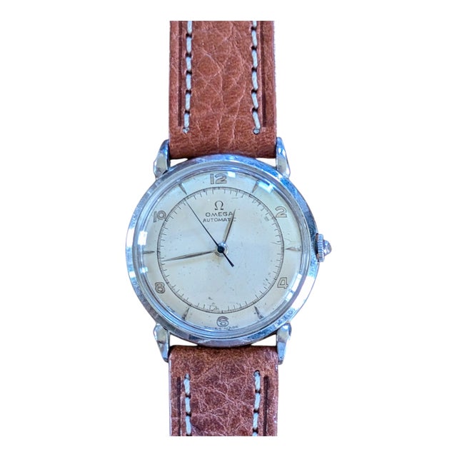 1940s Omega "Bumper" Automatic Men's Wrist Watch For Sale