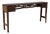 Vintage Asian Carved Elm Wood Extra Long 74” Altar Table Console Table Sideboard W/ 2 Drawers For Sale