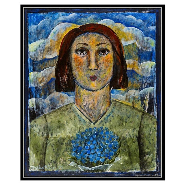 Message us to inquire about custom framing options! (Included for free with every purchase) This acrylic painting, titled...