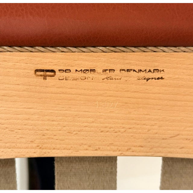 Hans J Wegner Pp19 for Pp Mobler Papa Bear Chairs, Denmark 1980 For Sale - Image 14 of 14