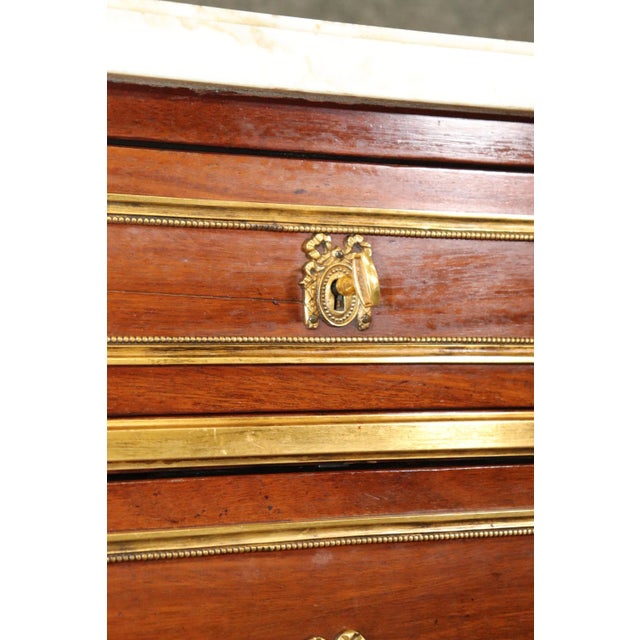 19th Century Bronze Mounted Directoire Jansen Style Marble Commode For Sale - Image 12 of 12